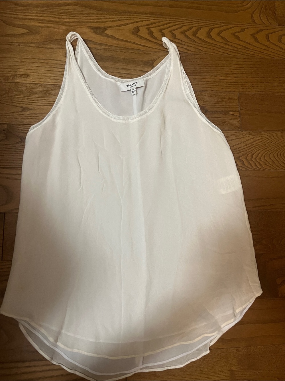 Babaton Cream Lightweight Chiffon Cami